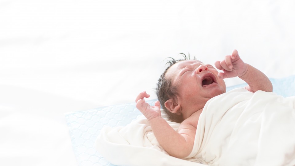 Crying newborn