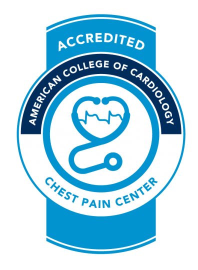 Accredited Chest Pain Center seal